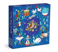 Galison 780735371194 12 Days Wreath Christmas Jigsaw Puzzle, Multicoloured, 500 Pieces