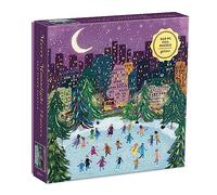 GALISON BOOKS 9780735366725 Merry Moonlight Skaters 500 Piece Foil Puzzle