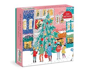Galison Mudpuppy 735356858 Christmas Carolers Square Boxed 1000 Piece Puzzle