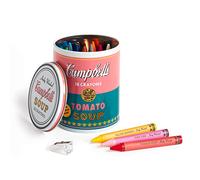 Galison Mudpuppy Andy Warhol Soup Can Crayons + Sharpener