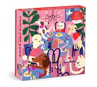 Galison Paws For Love - 500 Piece Jigsaw Puzzle Featuring Adorable Artwork Of Do