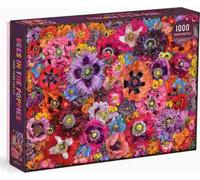Galison - Puzzle Api nei papaveri - 1000 Pezzi