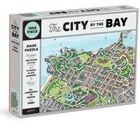 galison puzzle città nella baia di san francisco 2in1, 1000 pezzi