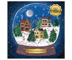 Galison - Puzzle Il globo di neve invernale - 500 Pezzi