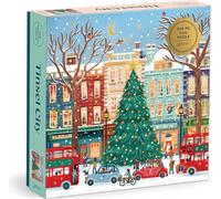 Galison - Puzzle Puzzle di metallo: Tinsel City - 500 Pezzi