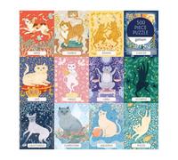 galison Puzzle quadrato Gatto Zodiaco 500 pezzi 1 St