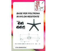 GALIZIA MICHELE BASE DI RICAMBIO CON RUOTE PARQUET PER POLTRONA DA UFFICIO