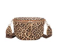 Gallantry, Borsa da donna a banana con stampa leopardo, Marrone