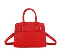 Gallantry, Borsa da donna effetto coccodrillo con tracolla removibile, Rosso