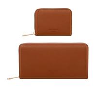 Gallantry, Set regalo portafogli e portacarte da donna, Marrone