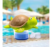 Galleggiante a forma di tartaruga | Galleggiante dosatore per piscina a coccodrillo per compresse da 1 e 3 pollici | Dosaggio piscina dispenser chimico | Dosatore di cloro per tutte le schede e