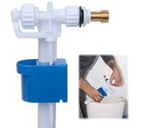 Galleggiante cassetta WC, Valvola di Riempimento Universale per WC di Risciacquo G3/8" e G1/2" in Ottone, Valvola Galleggiante, Valvola Scarico WC per Cassetta WC