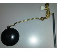 GALLEGGIANTE CON SFERA E RUBINETTO ASTA PIEGATA ø3/8F MADE IN ITALY CASS INCASSO