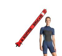 Galleggiante da immersione, Boa da immersione - Attrezzatura di sicurezza per l'immersione - Parte superiore riflettente rivestita in TPU, tessuto in nylon 210D per il nuoto e le attività subacquee