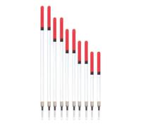 Galleggiante da pesca 10 tappi galleggianti trasparenti diritti per la | 5 misure di Bobbers per pesci gatto per lago, esche e pesci gatto in acqua salata