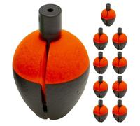 Galleggiante da pesca leggero d'acqua dolce Certo, ecco un titolo del prodotto per l'elenco di 10 pezzi Ovale Eva Bobber Set Carpa Acqua Salata Rosso L