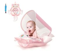 Galleggiante gonfiabile con baldacchino con unicorno, 3-6-12 mesi, per bambine e neonati, per bambini da 6 a 12 - 18 - 36 mesi, colore: rosa