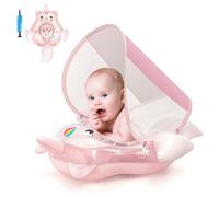 Galleggiante gonfiabile con baldacchino con unicorno, 3-6-12 mesi, per bambine e neonati, per bambini da 6 a 12 - 18 - 36 mesi, colore: rosa