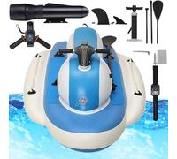 Galleggiante gonfiabile motorizzato per piscina - Jet Ski elettrico ad alta velocità con scooter subacqueo da 500 W, autonomia di 130 minuti per piscina o lago