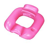 Galleggiante gonfiabile per piscina, 80 cm, in PVC, fino a 100 kg, con schienale, bracciolo, portabevande per rilassarsi su spiaggia, lago, piscina, fiume rafting