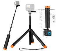 Galleggiante Monopiede Grip mano Treppiede impermeabile estensibile Selfie Monopiede per Go Pro Hero 13,12, 11, 10, 9, 8, 7, 6, 5, 4, 3, DJI Action 5 Pro 4/3, Videocamera d'azione
