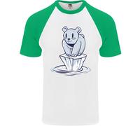 Galleggiante Orso Polare Ambiente Climate Change DA UOMO S/S Baseball T-Shirt