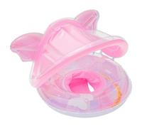 Galleggiante per bambini con baldacchino Farfalla scintillante - Galleggiante per piscina per bambini con parasole, sedile antiribaltamento per giochi in acqua sicuri, salvagente per da 6 a 1