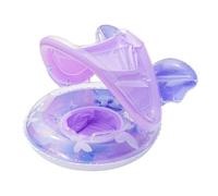 Galleggiante per bambini con baldacchino, protezione solare per piscina per bambini con baldacchino, a forma di farfalla, tappetino per lounge barca per nuoto estivo all'aperto