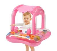 Galleggiante per Bambini con Copertura - Seggiolino Gonfiabile Per Bambini - Galleggiante Con Protezione Solare Per Piscina Spiaggia Lago