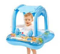 Galleggiante per bambini con tettuccio parasole, giocattolo gonfiabile per bambini, con protezione solare, per nuoto, lago all'aperto