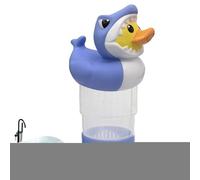 Galleggiante Per Cloro Piscina | Galleggiante Con Luce Per Pastiglie Cloro Papera-Squalo,Erogatore Risparmio Energetico Per Piscina Esterna Vasca Idromassaggio