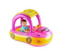 Galleggiante Per Nuoto Per Bambini,Ciambella Per Piscina Per Bimbi | Giochi Gonfiabili con Ombrellone a Forma di Auto per Spiaggia e Estate