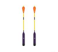 Galleggiante Pesca Notturna 2pz Luce LED(D-3.0) | Luce LED rossa e verde, per morso notturno, design aerodinamico,ABS , 2 pezzi