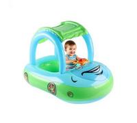 Galleggiante Piscina per Bambini,Ciambella Per Piscina Per Bimbi - Auto Gonfiabile Giocattolo Allenatore Con Protezione Solare Per Lago Piscina Estate