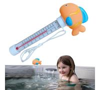 Galleggiante Pool Thermometer, Cartoon Water Temperature Gauge with String, Shatter-Resistant Bath Thermometer for Kids, , Adulti, Pools & Ponds, Quick Read Access, 2,17 pollici