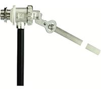 Galleggiante Silenzioso in Ottone Con Asta Regolabile Piatta tipo A 1"1/4