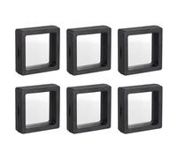 Galleggiante Sottile Pellicola Display Box 5cm x 5cm x 2cm Nero 20pz