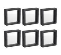 Galleggiante Sottile Pellicola Display Box 7cm x 7cm x 2cm Nero 20pz