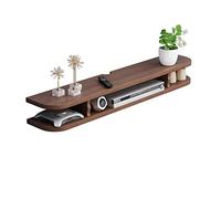 Galleggiante Tv Scatola A Muro Di Supporto, Cabinet WiFi Set-top Box, 2 Livelli Con Console In Legno Massello In Legno, Nascondere Il Cavo A Parete Montata Tv Gabinetto, For DVD Giocatore, Tv Scatola,