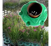 Galleggiante Vaso Piante Vaso Rotondo Galleggiante per Laghetto da Giardino, Cestini per Laghetti Paesaggistici Vasi per Piantine Riutilizzabile, Isola Vegetale Galleggiante per la Gestione del Fiume