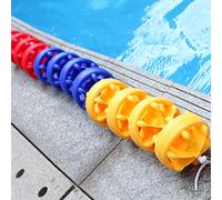 Galleggianti di sicurezza per piscine - Divisori da 0,9 a 9,5 m per piscine fuori terra, in nylon resistente con boe in rosso, bianco, blu e giallo, kit ideale per spartiacque