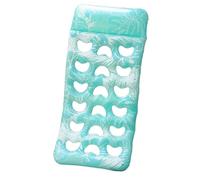 Galleggianti gonfiabili per adulti - Materasso gonfiabile per piscina con testa integrata, zattera impermeabile design a foglia per parco acquatico, viaggio, giardino o feste