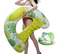 Galleggianti Per Adulti | Zattere Gonfiabili con Tettuccio per Piscina - Accessori per Nuoto Resistenti con Portabicchieri per Utilizzo in Estate Fiumi Laghi Giardino Vacanze per Uomini e