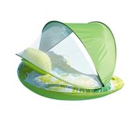 Galleggianti per piscina per adulti, sdraio galleggiante con baldacchino, sedia ad acqua ergonomica, portabicchieri integrato, per uomini, donne, nuoto all'aperto, spiaggia estiva, fiume, relax sul