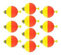 Galleggianti Pesanti per - Set Di Dieci Galleggianti In Schiuma Con Peso,Ovale Bottoni Spinta per Branzini Trote Panfish