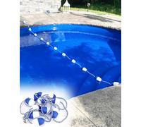 Galleggianti regolabili per piscina per allenamento di sicurezza e nuoto, uso interno/esterno, separa perfettamente le estremità profonde e poco profonde per una migliore esperienza di nuoto