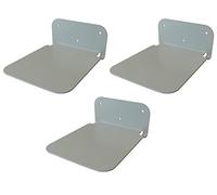 Galleksa, scaffale per libri invisibile, nascosto, in metallo, per casa, camera da letto, decorazione creativa, metallo, Silver, 3 - confezione