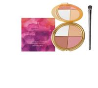 Galleria Glow che evidenzia la tavolozza degli occhi e delle guance, del trucco per ombretto e evidenziatore, trucco da 4 in 1 per le tonalità di evidenziazione per blush
