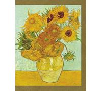 Gallery Collection Notebook: Celebrated Artwork | Beautiful Paperback Cover Featuring Vincent van Gogh's masterpiece, Vase with Twelve Sunflowers | Narrow Ruled | 100 pages | 8.5x11"