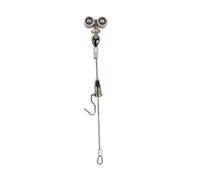 Gallery Ture Sistema di binari sospesi for montaggio a soffitto/parete in alluminio con 2 fili e ganci, for mostre d'arte, decorazioni for la casa e spazi creativi(Wall Mount,1Pc 2m Wire)
